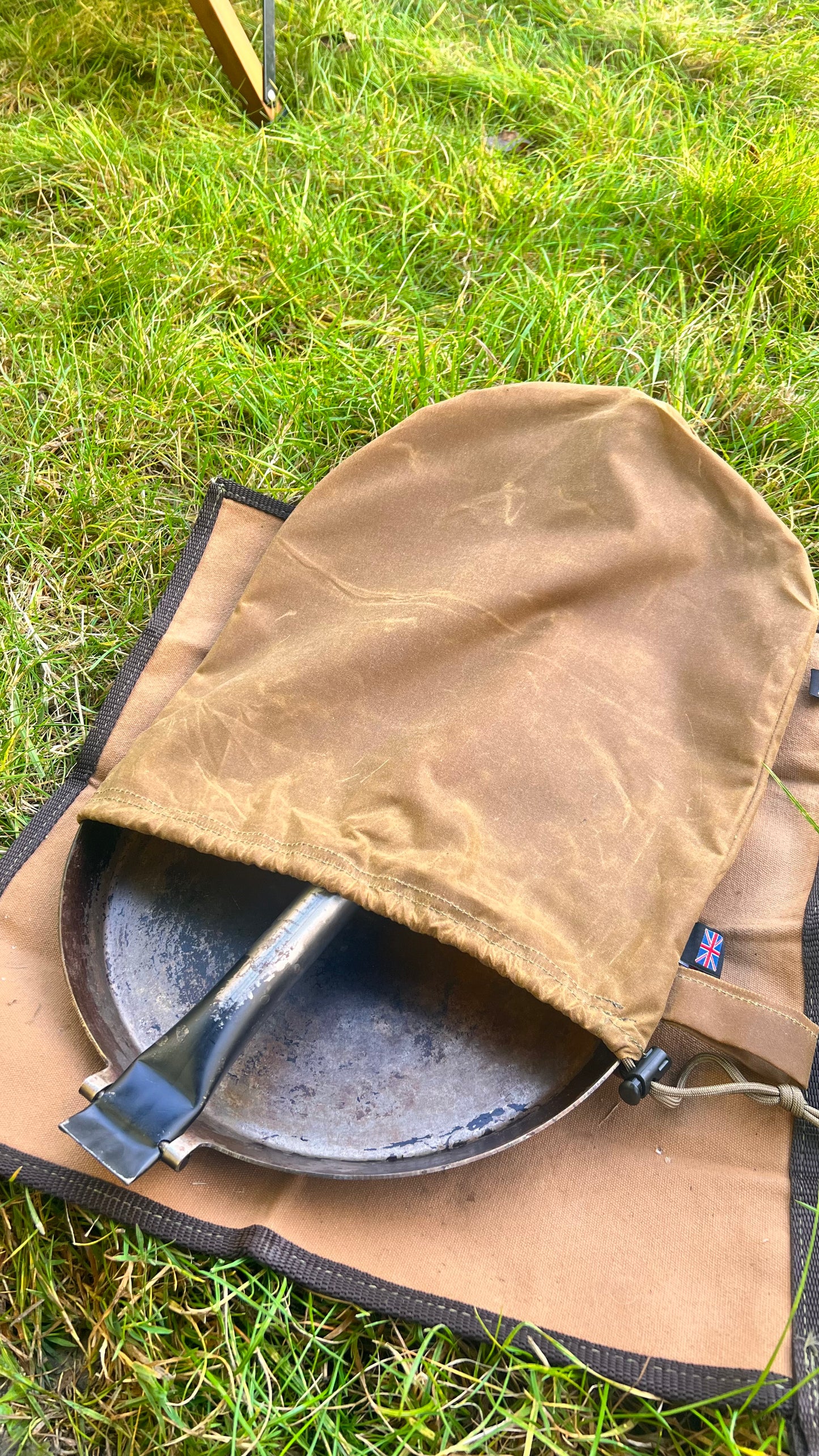 Canvas Frying Pan Bag with Drawstring Closer